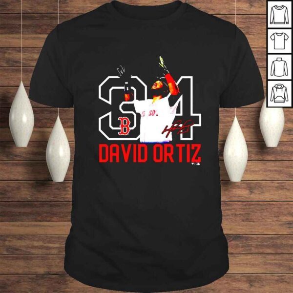 34 David Ortiz Boston Red Sox Hall of Fame Resume shirt