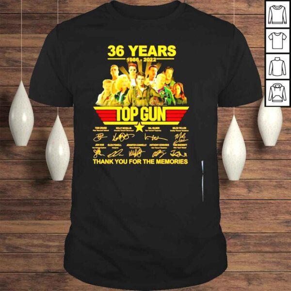 36 Years 1986 2022 Top Gun Thank You For The Memories Tshirt