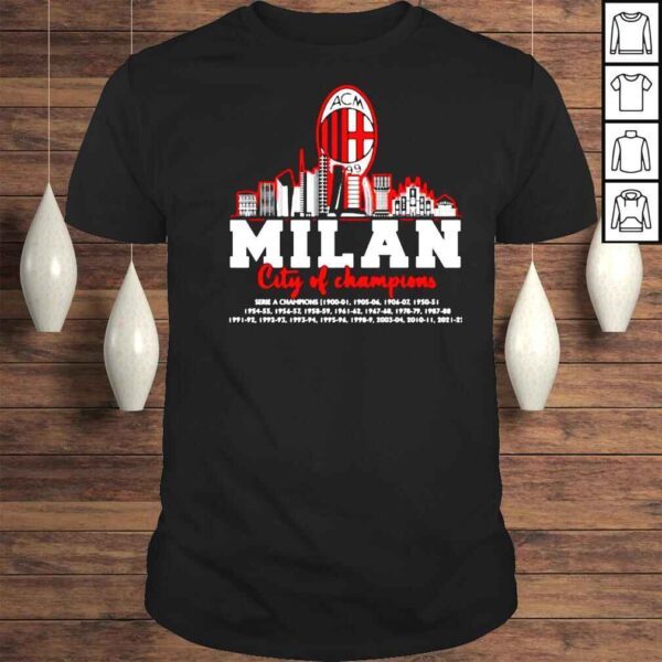 AC Milan city of champions serie a champions shirt