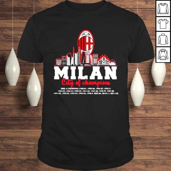 ACM Milan city of Champions Serie a Champions shirt