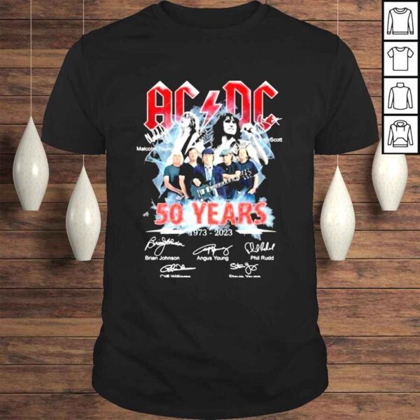 Acdc 50 years thank you for the memories 2022 shirt