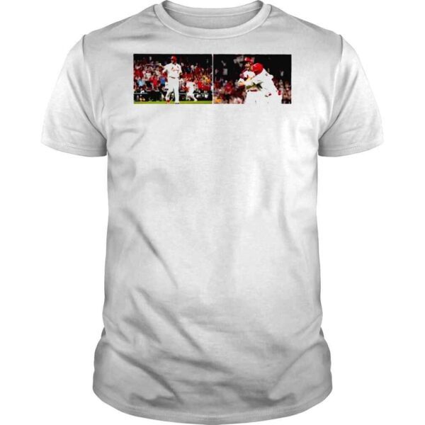 Albert Pujols St Louis Cardinals with his 22nd career T shirt