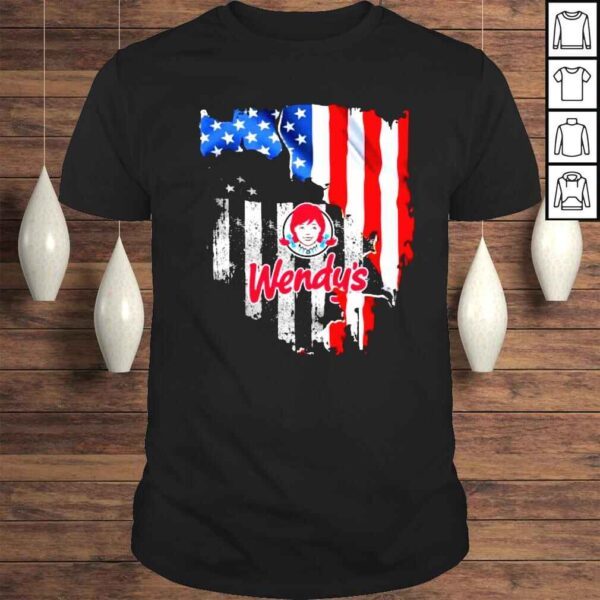 American Flag Wendys 2022 shirt