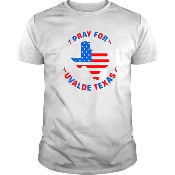 American flag pray for uvalde Texas shirt