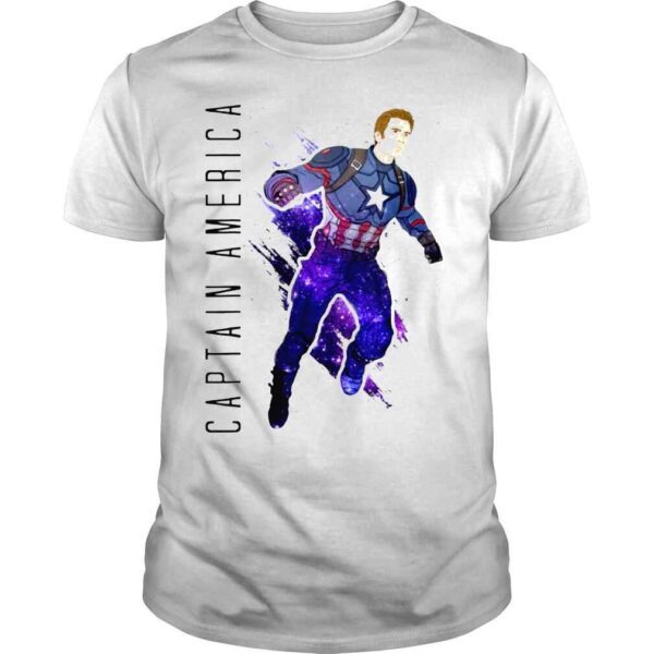 Avengers Endgame Captain America Galaxy Painted Graphic shirt