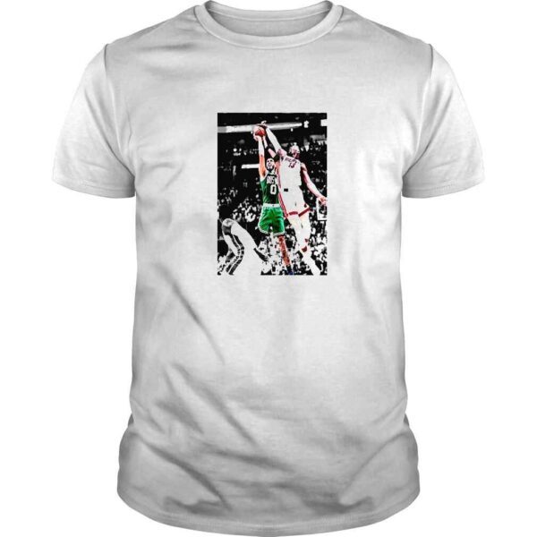 Bam Adebayo Block On Jayson Tatum Poster TShirt