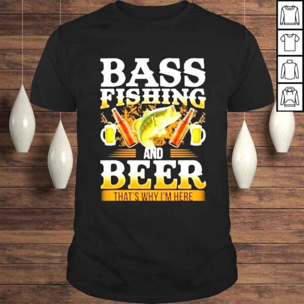 Bass fishing and beer shirt