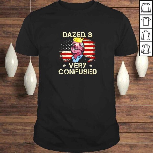 Biden Dazed And Very Confused Vintage USA Flag TShirt