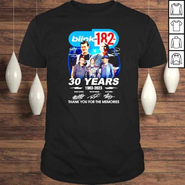 Blink 182 30 years 1983 2023 thank you for the memories shirt