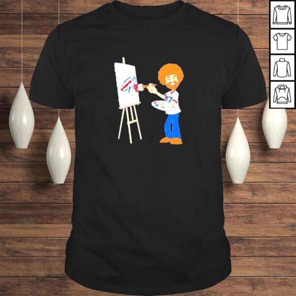 Bob Ross Josh Allen happy little touchdowns Buffalo Bills shirt