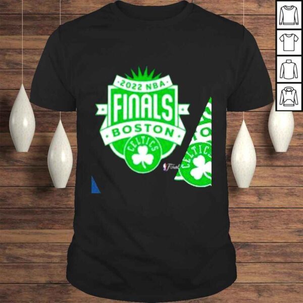 Boston Celtics Sportiqe 2022 NBA Finals Crest Comfy logo shirt