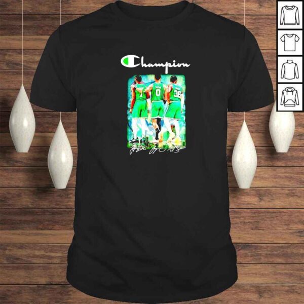 Boston Celtics champions Brown Tatum Smart signatures shirt