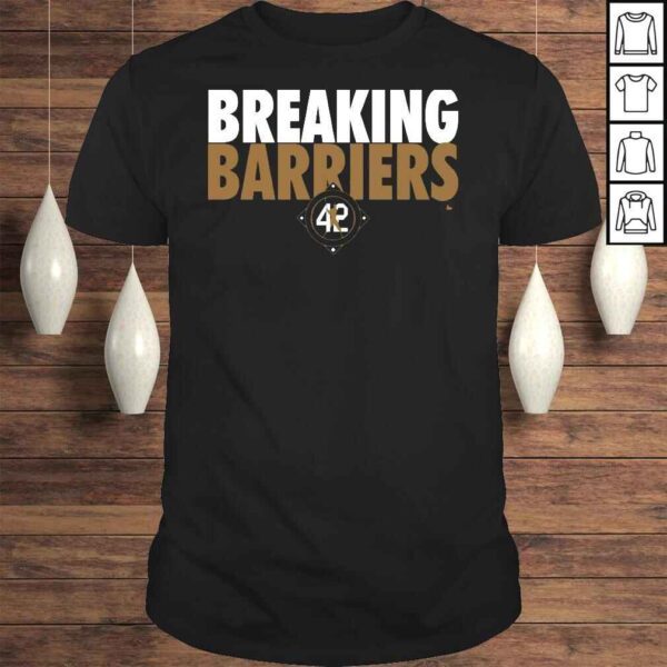 Breaking barriers jackie robinson 42 shirt