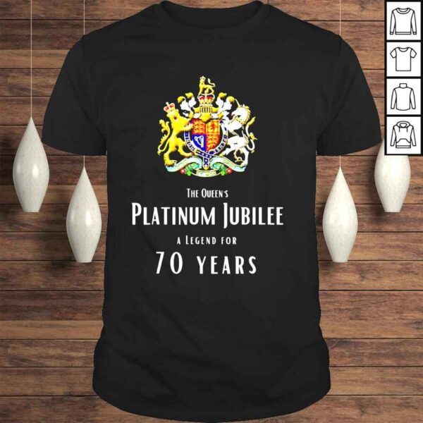 British queen monarchy the queens platinum jubilee shirt