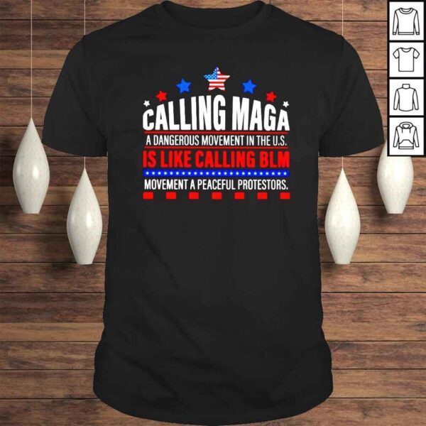 Calling Maga is like calling BLM movement a peaceful protestors shirt