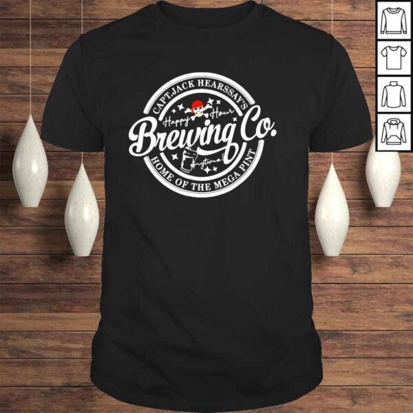 Captain Jack hearsays brewing co home of the mega pint shirt