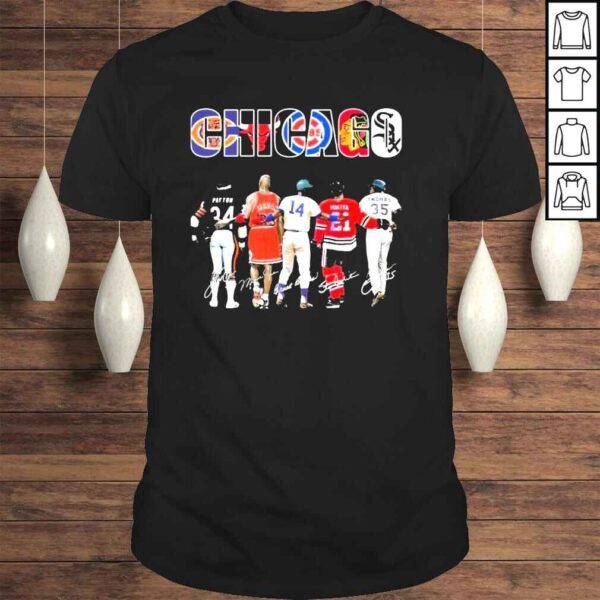 Chicago team sports payton Jordan banks mikita thomas signatures shirt