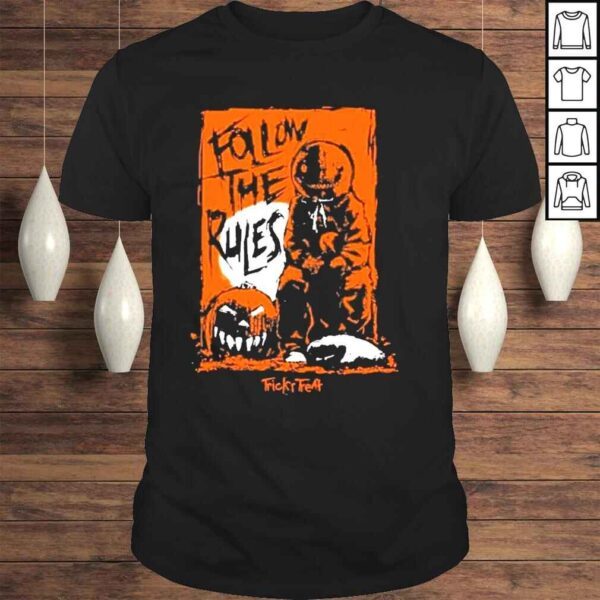 Chris motionless trickr treat sam follow the rules halloween shirt