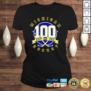 ClassicLadies 100 Years of Michigan Hockey est 1922 shirt