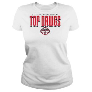 ClassicLadies 2021 Football National Champions Top Dawgs Georgia Bulldogs Shirt