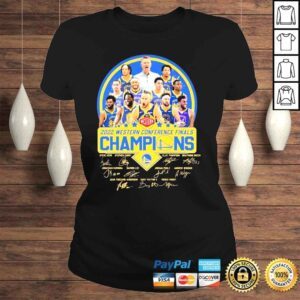 ClassicLadies 2022 Western Conference Finals Champions Golden State Warriors Signatures TShirt