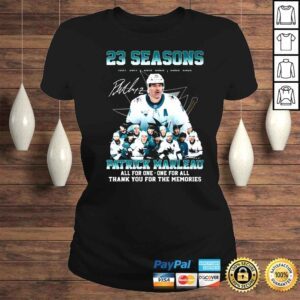 ClassicLadies 23 seasons 19972022 Patrick Marleau All For One One For All Thank You For The Memories signature shirt