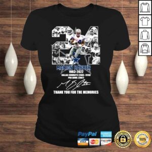 ClassicLadies 24 Marion Barber III 19832022 Thank You for the memories signatures shirt