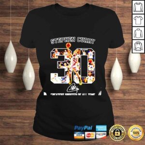 ClassicLadies 30 Stephen Curry greatest shooter of all time signature shirt