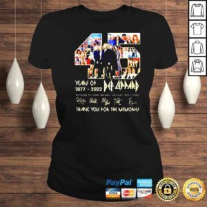 ClassicLadies 45 years of Def Leppard 1977 2022 shirt