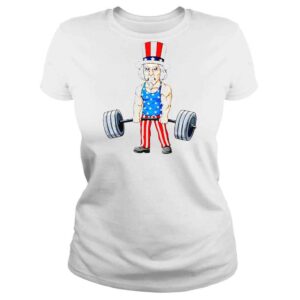 ClassicLadies 4th Of July Uncle Sam Weightlifting Funny Deadlift Fitness TShirt