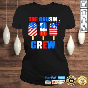 ClassicLadies 4th of july the cousin crew usa American flag popsicle shirt