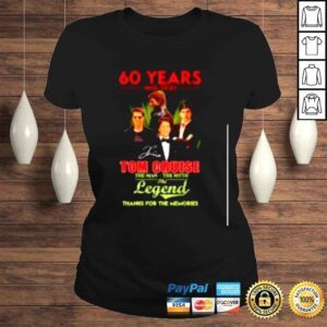 ClassicLadies 60 Years 19622022 Tom Cruise The Man The Myth The Legend Signatures Thank You For The Memories Shirt