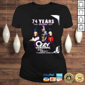 ClassicLadies 74 years 1948 2022 Ozzy Osbourne signature the best memories never fade shirt