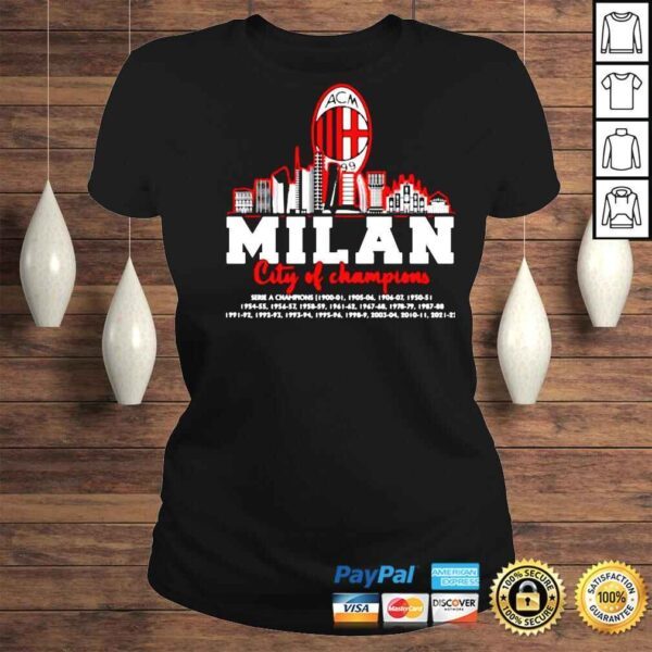 AC Milan city of champions serie a champions shirt - Image 3