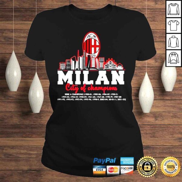 ACM Milan city of Champions Serie a Champions shirt - Image 3