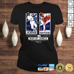 ClassicLadies Aaron Judge vs Shohei Ohtani Shirt Yankees vs Angels shirt