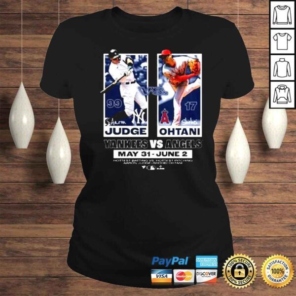 Aaron Judge vs Shohei Ohtani Shirt Yankees vs Angels shirt - Image 3