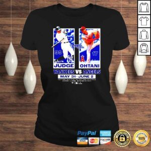 ClassicLadies Aaron Judge vs Shohei Ohtani Yankees vs Angels shirt