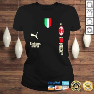 ClassicLadies Ac milan store 19 campionI milanposts shirt