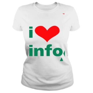 ClassicLadies Amalia I Love Info shirt