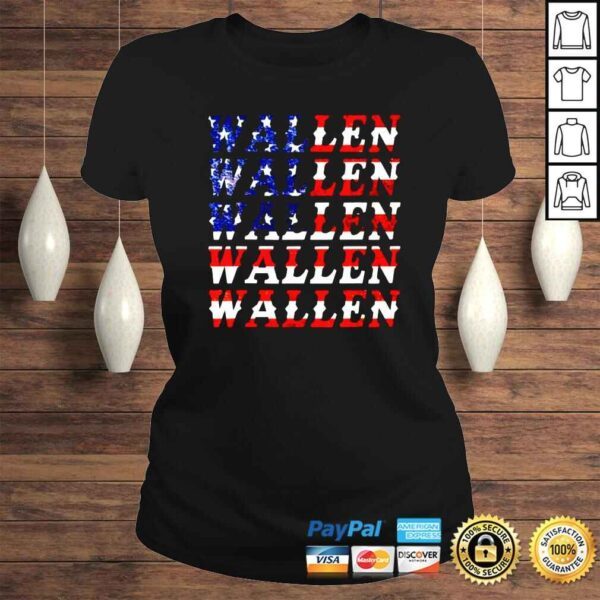 American Flag Red White Blue Merch Outfit Cute Wallen shirt - Image 3