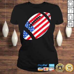 ClassicLadies American Football patriotic 4th july American usa flag shirt