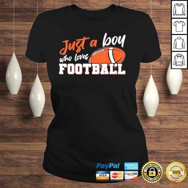 American Football player just a boy who loves Football shirt - Image 3