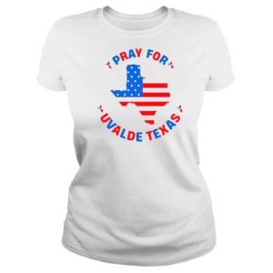 ClassicLadies American flag pray for uvalde Texas shirt