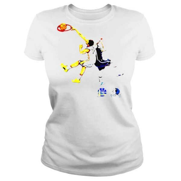 Andrew Wiggins dunk on Luka Doncic Dallas Mavericks vs Golden State Warriors shirt - Image 3