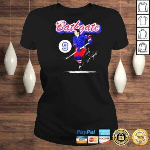 ClassicLadies Andy Bathgate New York R Retro Script Hockey Signatures Shirt