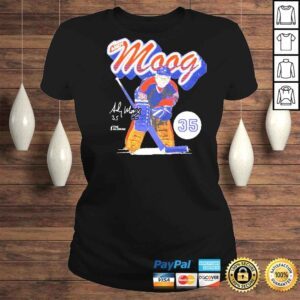 ClassicLadies Andy Moog Edmonton Retro Script Hockey Signatures Shirt