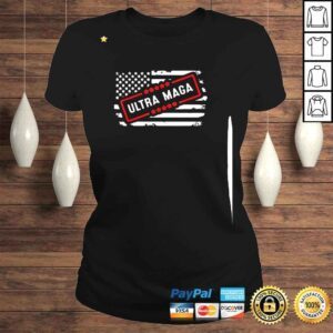 ClassicLadies Anti Joe Biden Ultra Maga USA Flag Shirt