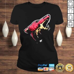 ClassicLadies Arizona Coyotes Fanatics Branded Personalized Midnight Mascot Logo TShirt