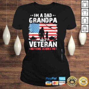 ClassicLadies Army veterans Im a dad grandpa and veteran fathers day shirt